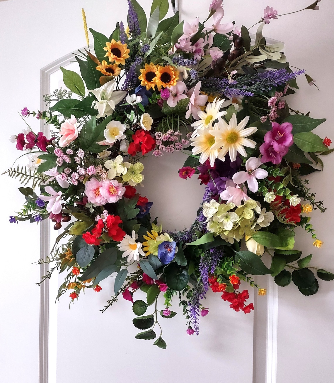 💐Summer Mixed Floral Wreath🌸