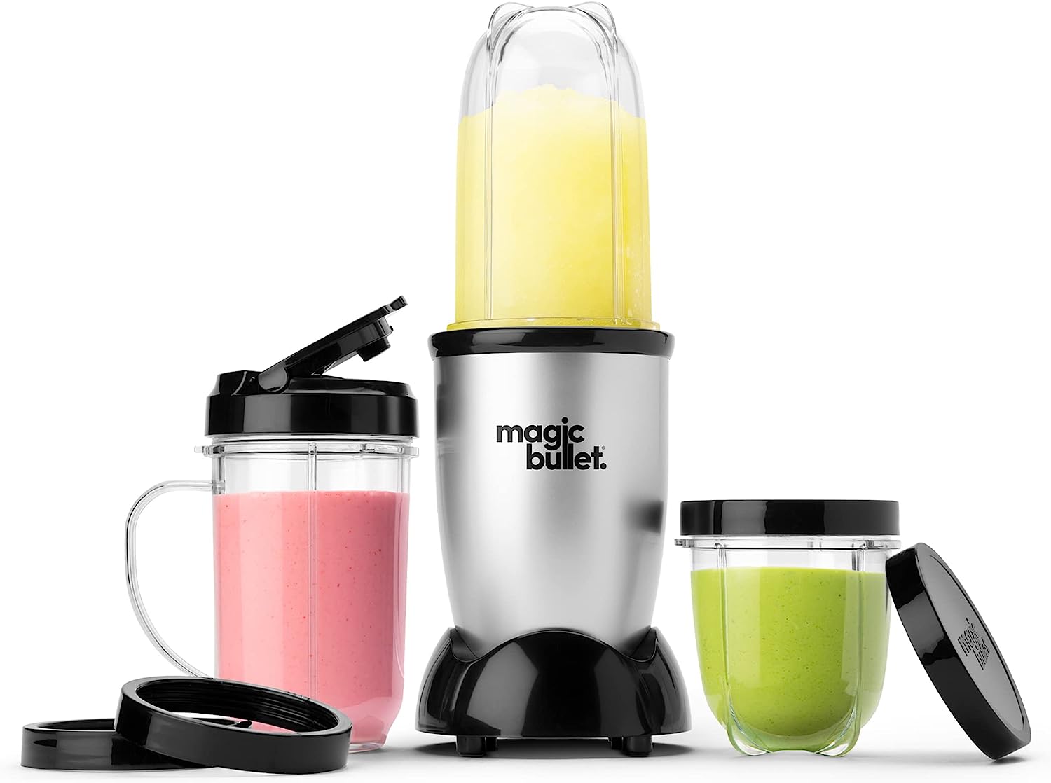 Magic Bullet Blender. Small. Silver. 11 Piece Set