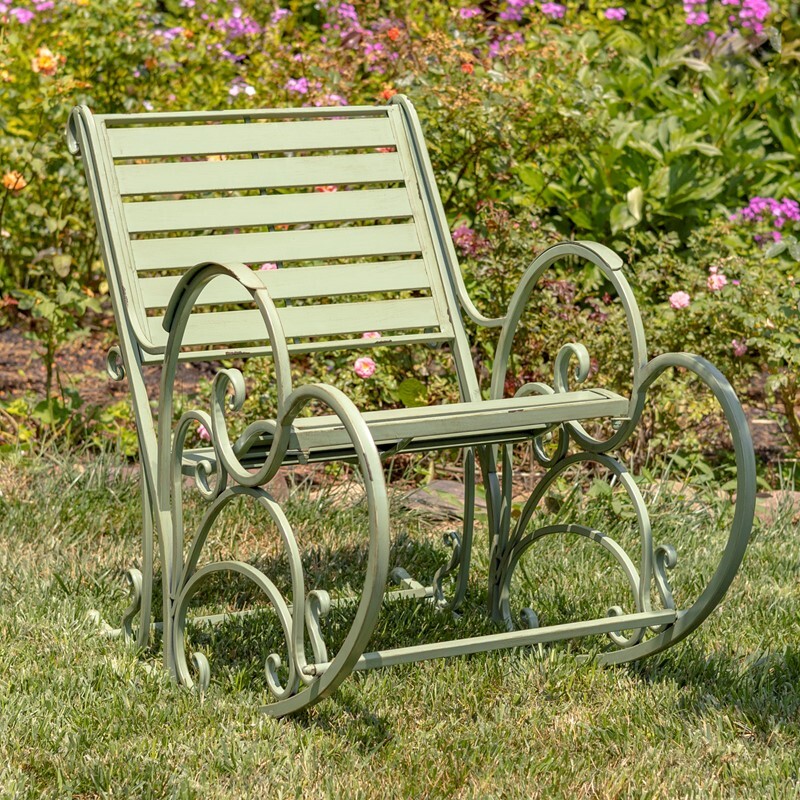 IRON ROCKING ARM CHAIR