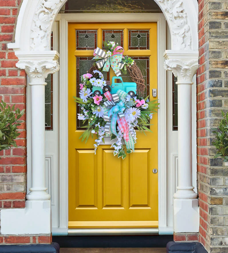 💐Summer Truck Sassy Door Wreath🌸