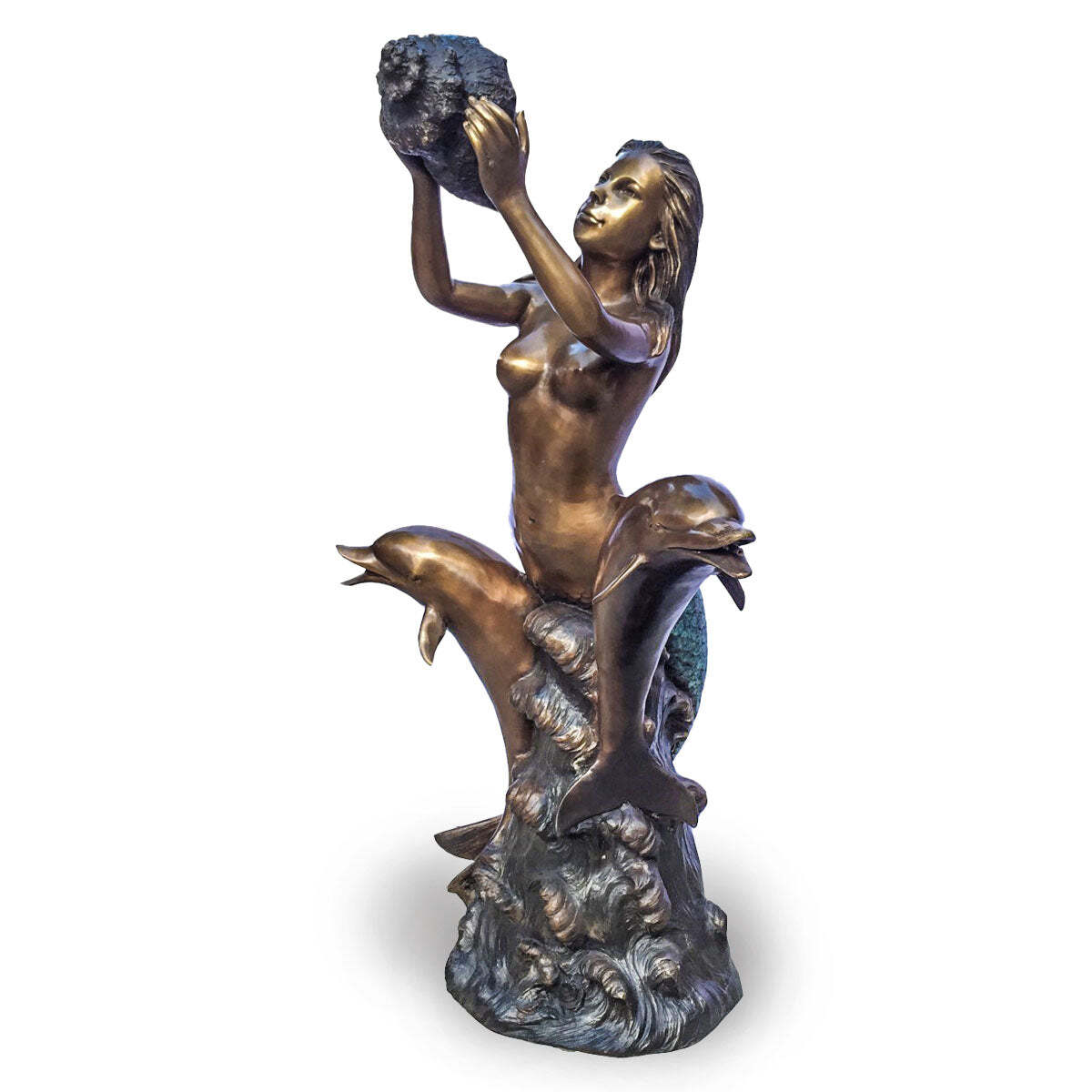 Mermaid and Two Dolphins