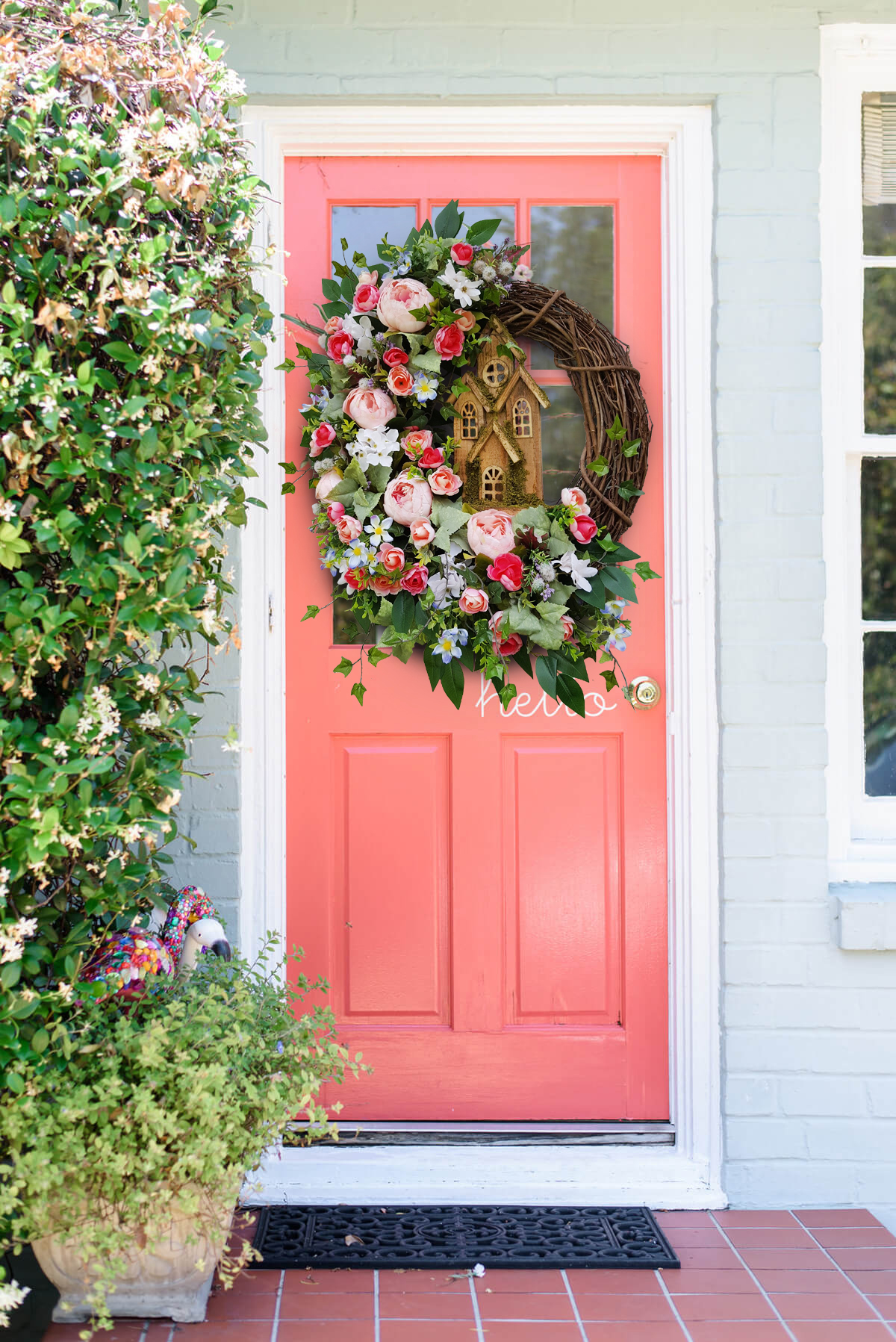 Peony and Mini Ranunculus wreath-💐Hot Sale 45%OFF🌾-