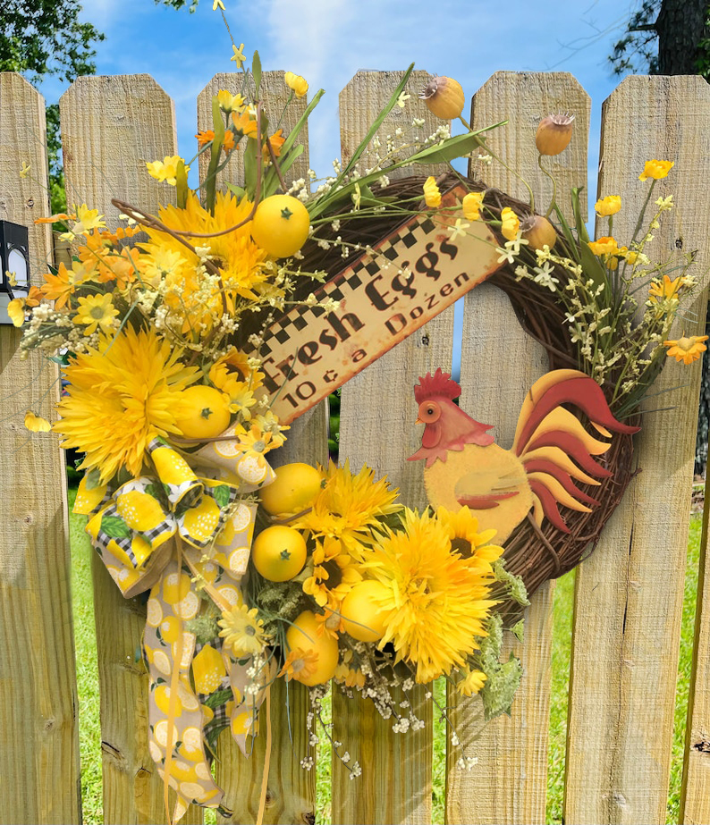 🐔Farmhouse Country Kitchen Wreath🐣