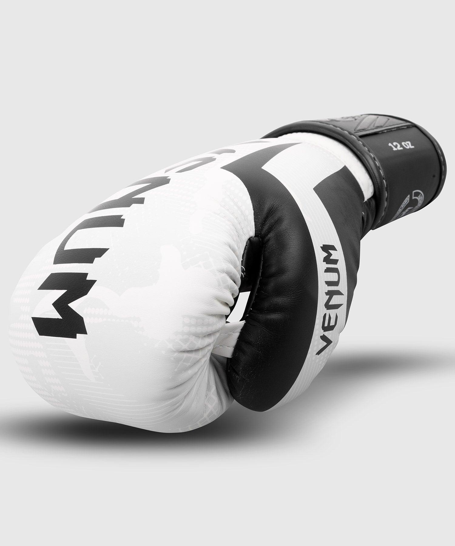 Elite Boxing Gloves - White/Camo