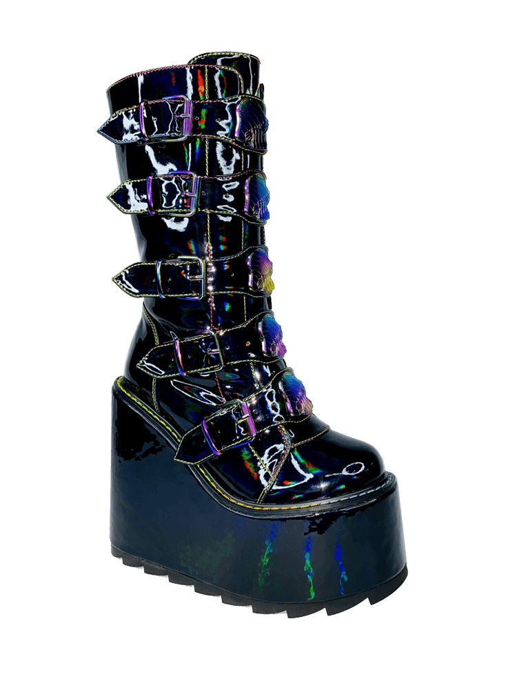 Boots Mushroom - Black/Multi