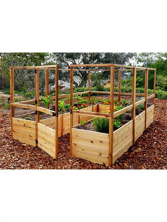 Garden in a Box with Deer Fence. 8' x 16'
