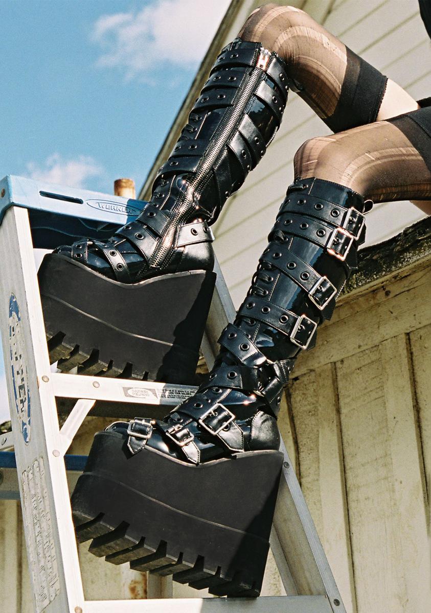 Total Bondage Knee High Traitor Boots