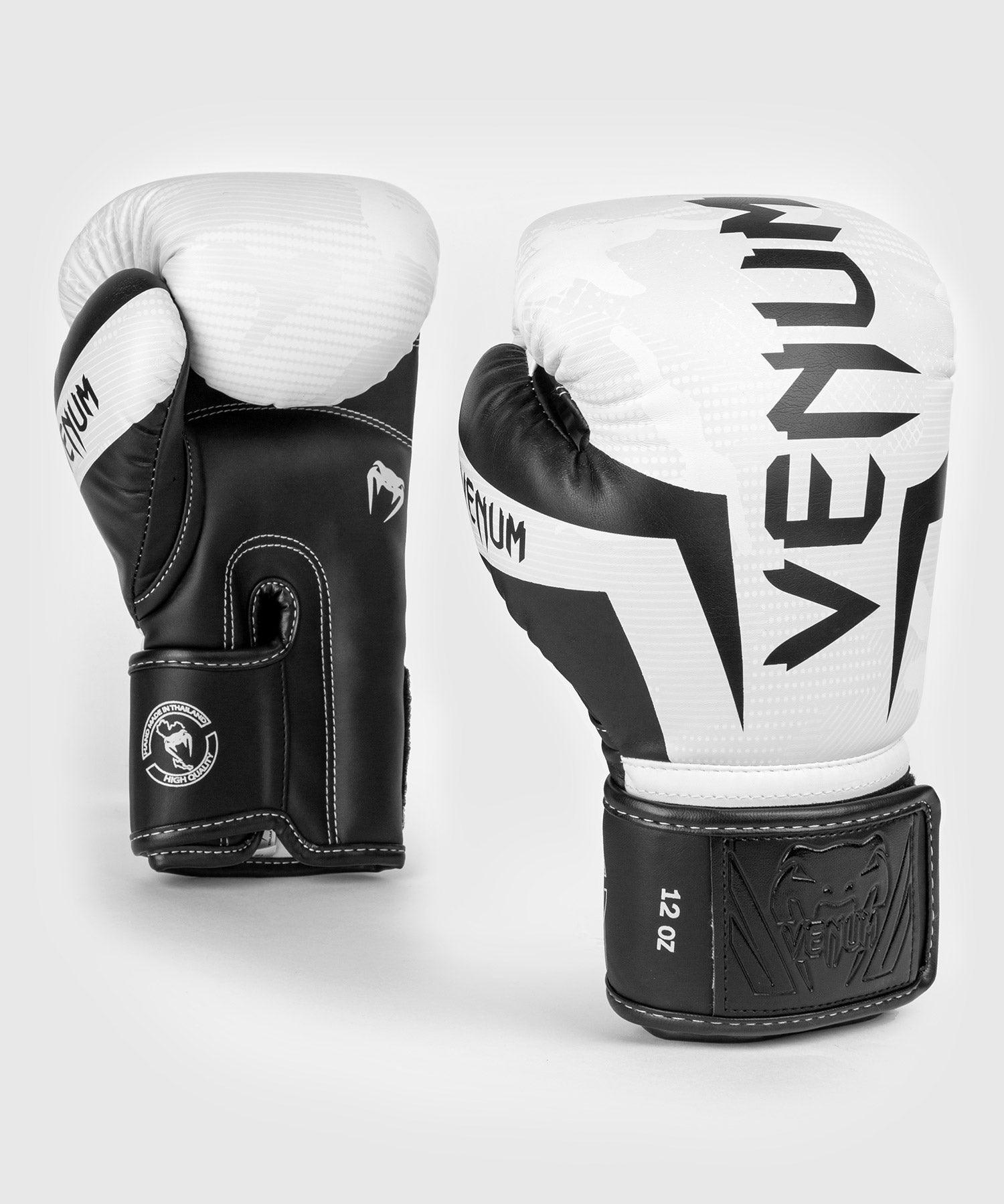 Elite Boxing Gloves - White/Camo