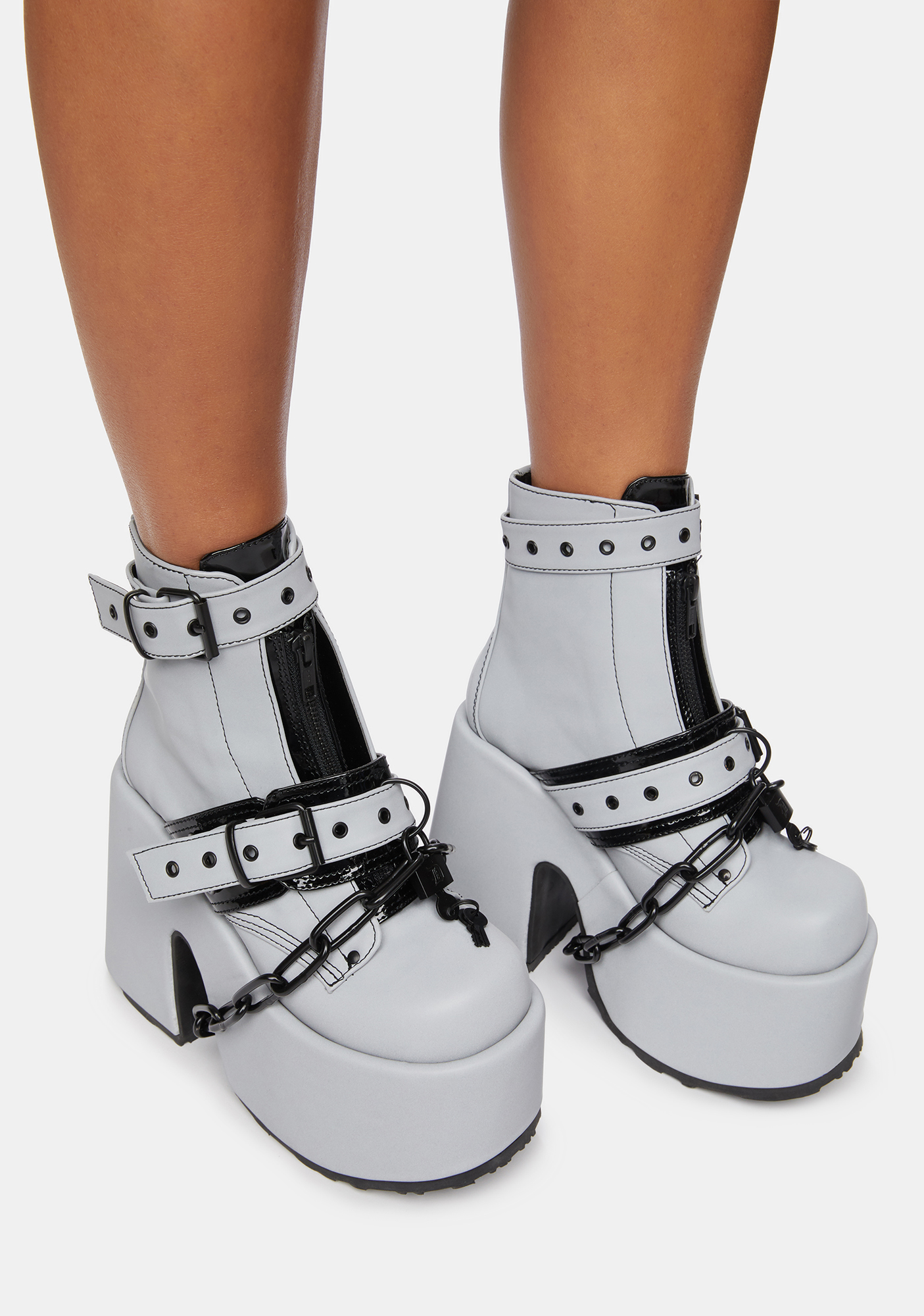 Glow In The Dark Ruin My Life Platform Ankle Boots