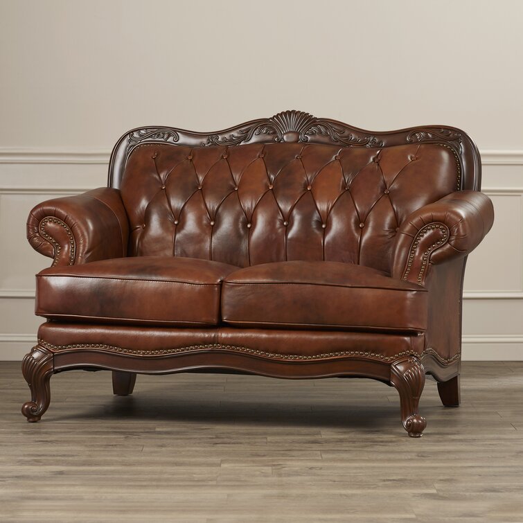 SMITH LEATHER LOVESEAT